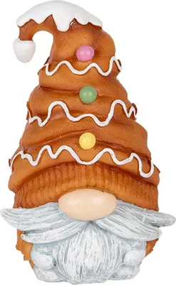Image de Clayre & Eef Figurine de décoration Nain 9x8x13 cm Marron Plastique