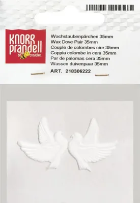 Produktbild von KNORR PRANDELL 218306222 Wachstaubenpaar 25 mm weiss