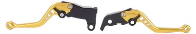 Produktbild von 1 Paar Motorrad-Bremskupplungshebel aus Aluminiumlegierung, kurz und Hebelsatz, Ersatz für Indian FTR1200 S Carbon 2019–2025, Gold