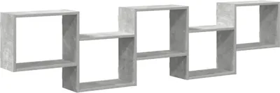 Immagine prodotto di vidaXL Scaffale a cubo 5 scomparti in cemento grigio materiale a base di legno