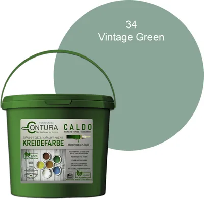 Produktbild von Contura BeGreen 1Kg. Kreidefarbe Shabby Chic Möbellack - 34 Vintage Green