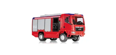 Produktbild von Wiking Rosenbauer AT LF MAN 1:43 Feuerwehrauto WIK-7618