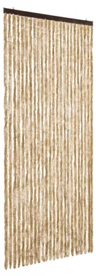 Zdjęcie produktu dla vidaXL Zasłona przeciwsłoneczna beżowa 100x200 cm szenilowa