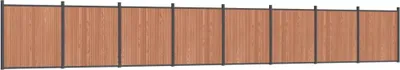 Produktbild von vidaXL Zaunelement Braun 1391x186 cm WPC