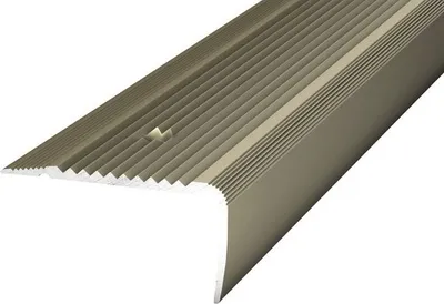 Produktbild von Prinz Treppenkantenprofil Alu Edelstahl matt gelocht 45 x 23 x 2700 mm