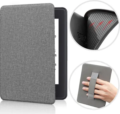 Produktbild von INF TPU-Handheld-Schutzhülle mit Anti-Fingerabdruck-Schutz, wasserdicht, für Kindle Grau Kindle 2022