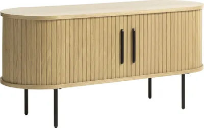 Produktbild von TV-Schrank >Nerja< in Eiche furniert - 120x56x40 (BxHxT)