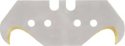 Produktbild von Hakenklinge L48,2xB18,7xS0,65mm TiN mit Lochung