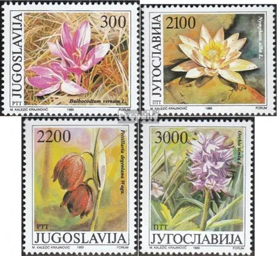 Produktbild von Briefmarken Jugoslawien 1989 Mi 2333-2336 (kompl.Ausg.) postfrisch Blumen