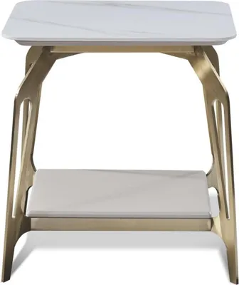 Image de Table moderne Table basse Table d'appoint Canapé Design Salon Bois Acier inoxydable