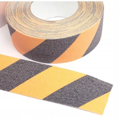 Obrázek produktu pro Protiskluzová páska samolepicí žluto-černá 100 mm x 18 m