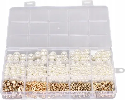 Produktbild von Perlen-Bastelset für Armbänder 4/6/8mm Schmuckperlen