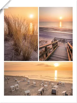 Produktbild von ARTland Poster Träume vom Meer: Kampen auf Sylt Größe: 60x80 cm