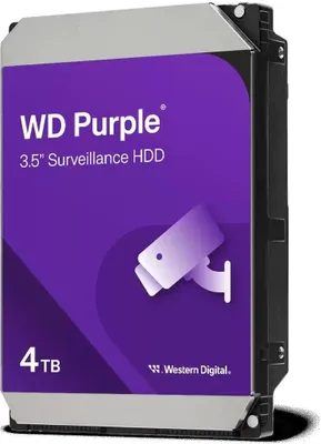 Produktbild von Western Digital Purple , 4 TB, 5400 RPM, 256 MB, 3.5", Serial ATA III