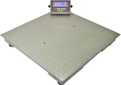Immagine prodotto di Bilancia per pallet T-Mech, bilancia a piattaforma, bilancia industriale, bilancia da pavimento, bilancia digitale, bilancia per pacchi, bilancia per carichi pesanti, bilancia 80 cm x 80 cm con portata fino a 3000 kg