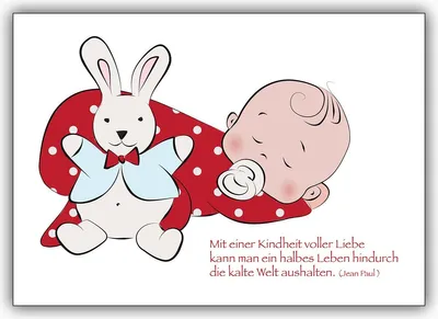 Produktbild von Süße Babykarte zur Geburt mit Schnuller Baby: Mit einer Kindheit
