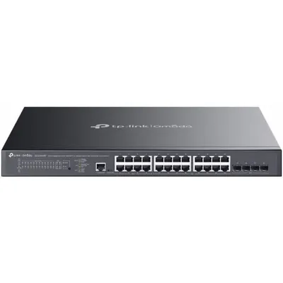 Produktbild von TP-Link Omada SG3428XMPP V1.8 - Switch - L2+ - managed - 16 x 10/100/1000 (PoE+) + 8 x 10/100/1000 (PoE++) + 4 x 10Gb Ethernet SFP+ - an Rack montierbar - PoE++ (500 W)