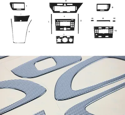 Immagine prodotto di Decorazione interna abitacolo per Opel Astra H 2005-2010 Notchback Carbon Optic 13pcs