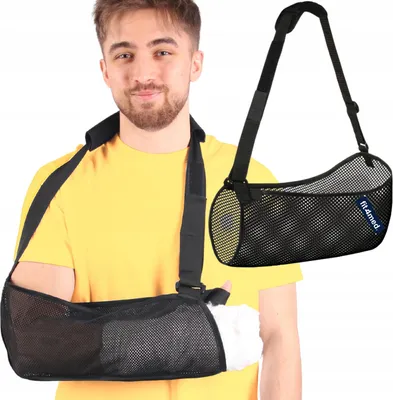 Produktbild von FIT4MED | Orthopädischer Verband - Schwarz - Einstellbereich 80–100 Cm - Atmungsaktiv - Fraktur