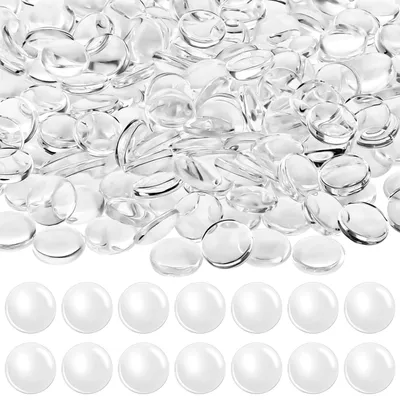 Obrázok produktu pre Solidchoice – 200 sklenených kabochónov, priemer 12 mm, vhodné na výrobu šperkov