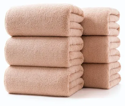 Produktbild von Mikrofaser Duschtuch Set Ultraleicht Schnelltrocknend Kompakt 6 Stück Khaki