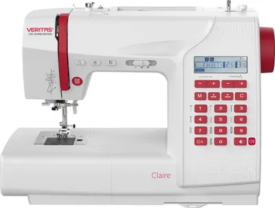 Produktbild von Veritas Sewing Claire, Weiß, Automatische Nähmaschine, Nähen, 1 Schritt, 4.5 mm, LCD