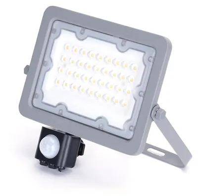 LED-Spot mit Sensor, 30 W, dünn, weiß