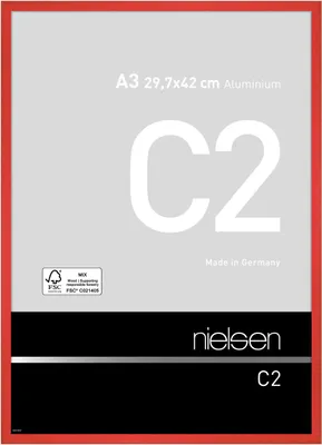 Image de Cadre alu Nielsen C2 29,7x42 cm tornado rouge