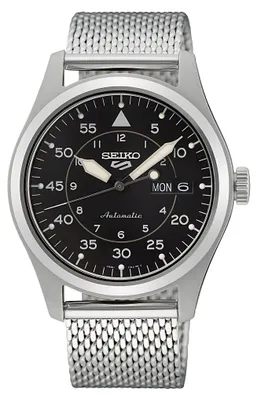 Produktbild von Seiko 5 Sports Field SRPH23K1 Automatik Herrenuhr 39,4 mm Schwarz Silber