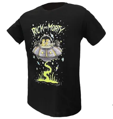 Produktbild von Rick and Morty Space Cruiser T-Shirt – offizielles Merchandise - XL