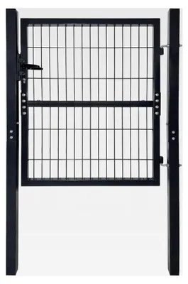Produktbild von Garten Flügeltore 100x100cm Verzinkt mit Türpfosten und Kunststoffgriffen