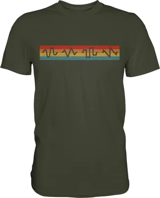Produktbild von Synthesizer Audio Wellenform Synth Rave Analog T-Shirt – Urban Khaki / XXL