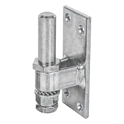 Image de Alberts 311148 : Supports de fixation à visser, réglables, galvanisés, avec passivation à couche épaisse, diamètre de l'axe : 16 mm, plaque : 100 x 40 mm