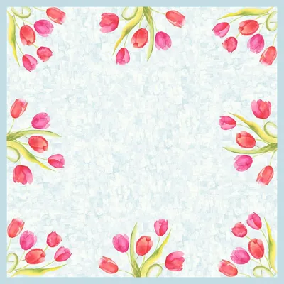 Produktbild von 100x Duni Dunicel®-Mitteldecke 84 x 84 cm Painted Tulips