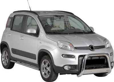 Image de Pare-buffle Avant pour Fiat Panda 4x4 2012-2022 63 mm en Acier Gris