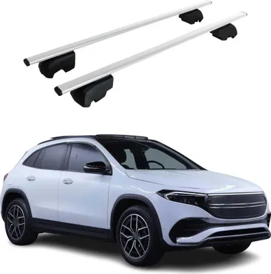 Produktbild von Dachträger Grundträger für Mercedes EQA 2021-2025 Metall Silber ABE 2x