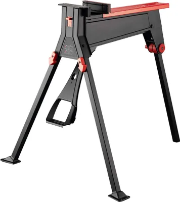 Produktbild von Wiltec Werkbank mit Spannsystem 98 x 88 x 87 cm, mobile Werkbank bis 200 kg, Arbeitstisch klappbar, Werkstatteinrichtung ergonomisch, Werktisch Werkstatt