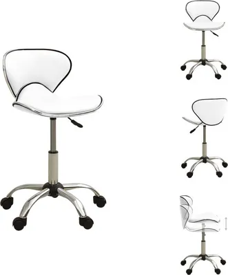 Obrázek produktu pro vidaXL Kancelářská židle bílá Imitace kůže - Kancelářské židle