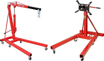 Produktbild von Motorständer Motorhalter 900 KG + Motorheber Motorkran mit Haken