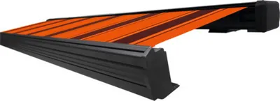 Produktbild von SOLUNA Kassettenmarkise Exquisit 5,5x3,5 Dessin 744 Gestell DB703 dunkelgrau Antrieb rechts inkl. Motor und Wandschalter
