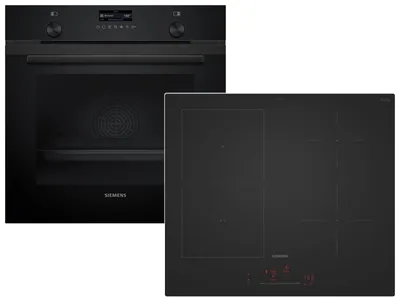 Produktbild von Siemens PQ100J60PL, Zonen-Induktionskochfeld, 4 Zone(n), Glaskeramik, Schwarz, Berührung, 59,2 cm