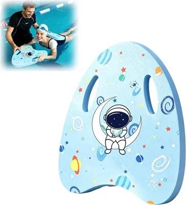 Imagen del producto de Tabla de natación de EVA, 40 x 2,8 x 32 cm, color azul, para principiantes