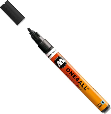 Produktbild von Molotow Acrylmarker ONE4ALL ACRYLIC 127HS 2 mm, Nr. 223, metallic schwarz