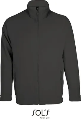 Image de SOLs 00586 | Micro Fleece Zipped Jacket Nova Men / Veste Homme - Couleur : Gris anthracite (Solid) - Taille : XL