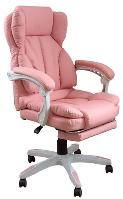 Produktbild von Schreibtischstuhl Bürostuhl Gamingstuhl Racing Chair Chefsessel mit Fußstütze,Farbe:Rosa