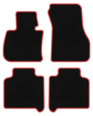 Obrázek produktu pro Velurové autokoberce pro: BMW 2 F46 2015- Gran tourer černo-červené
