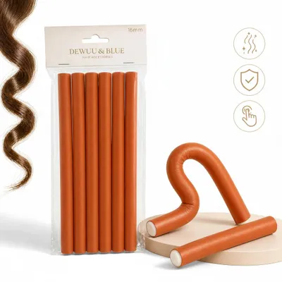 Obrázek produktu pro Natáčky pěnové na vlasy 6 ks 16 mm pro lokny a vlny bez tepla