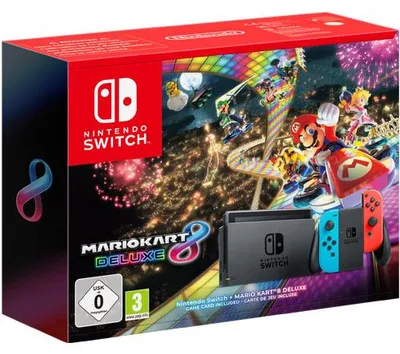 Produktbild von Nintendo Switch + Mario Kart 8, Farbe:Rot