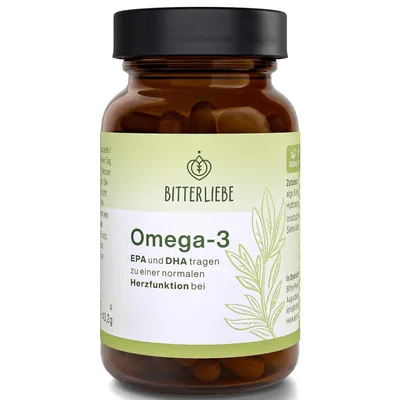 Produktbild von BitterLiebe Omega 3 Kapseln - 60 Kapseln