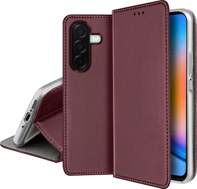 Zdjęcie produktu dla ETUI SKÓRZANE do Samsung Galaxy A26 5G MAGNETYCZNE BOOK CASE TOKRA SZKŁO 9H